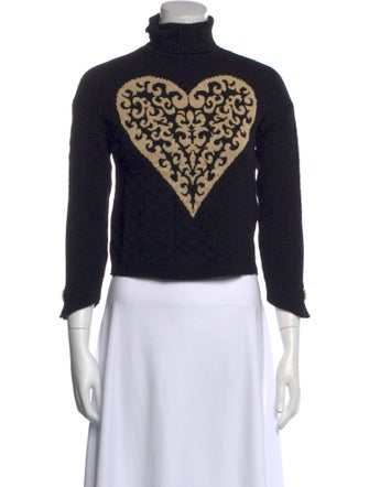 St. John Collection Wool Printed Sweater