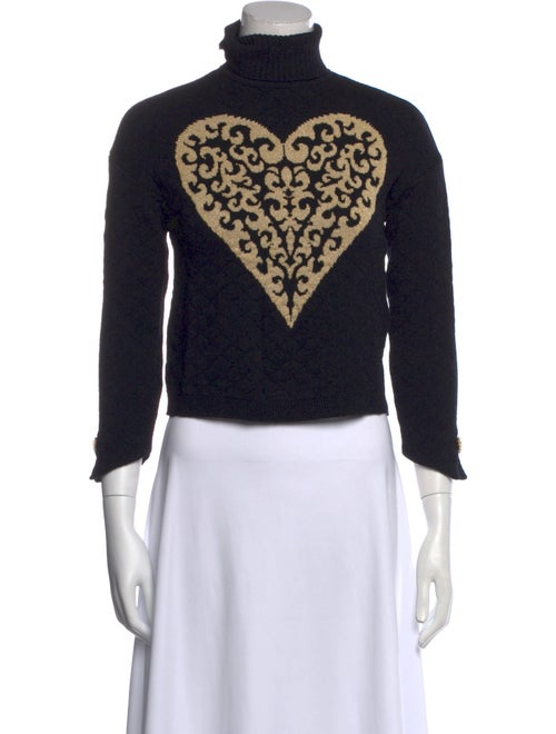 St. John Collection Wool Printed Sweater