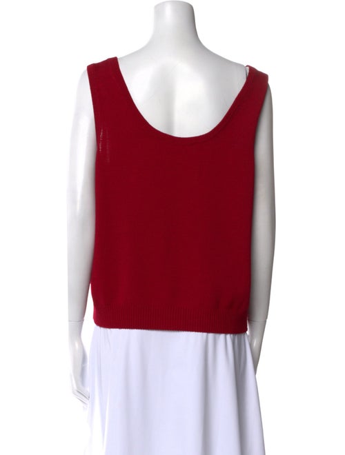 St. John Collection Wool Scoop Neck Top