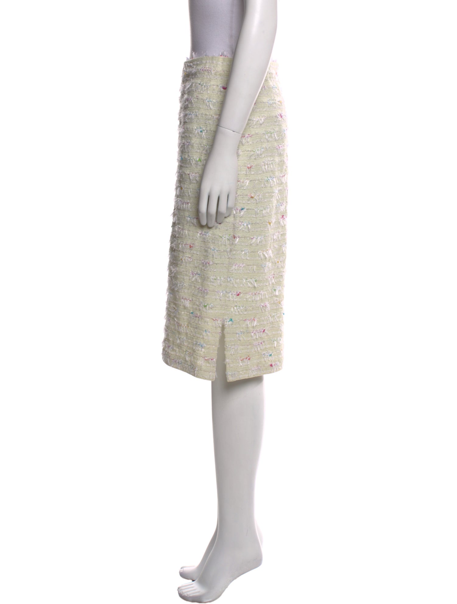 St. John Collection Tweed Pattern Knee-Length Skirt