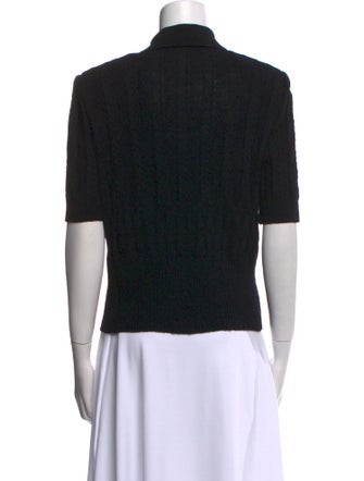 St. John Collection Wool Short Sleeve Polo