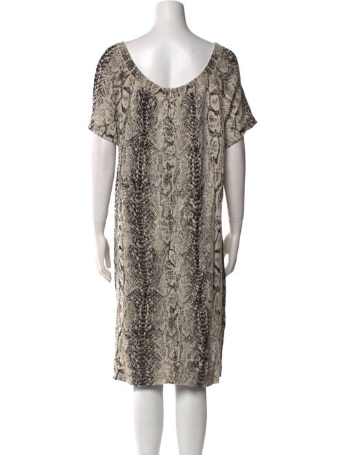 St. John Collection Animal Print Knee-Length Dress