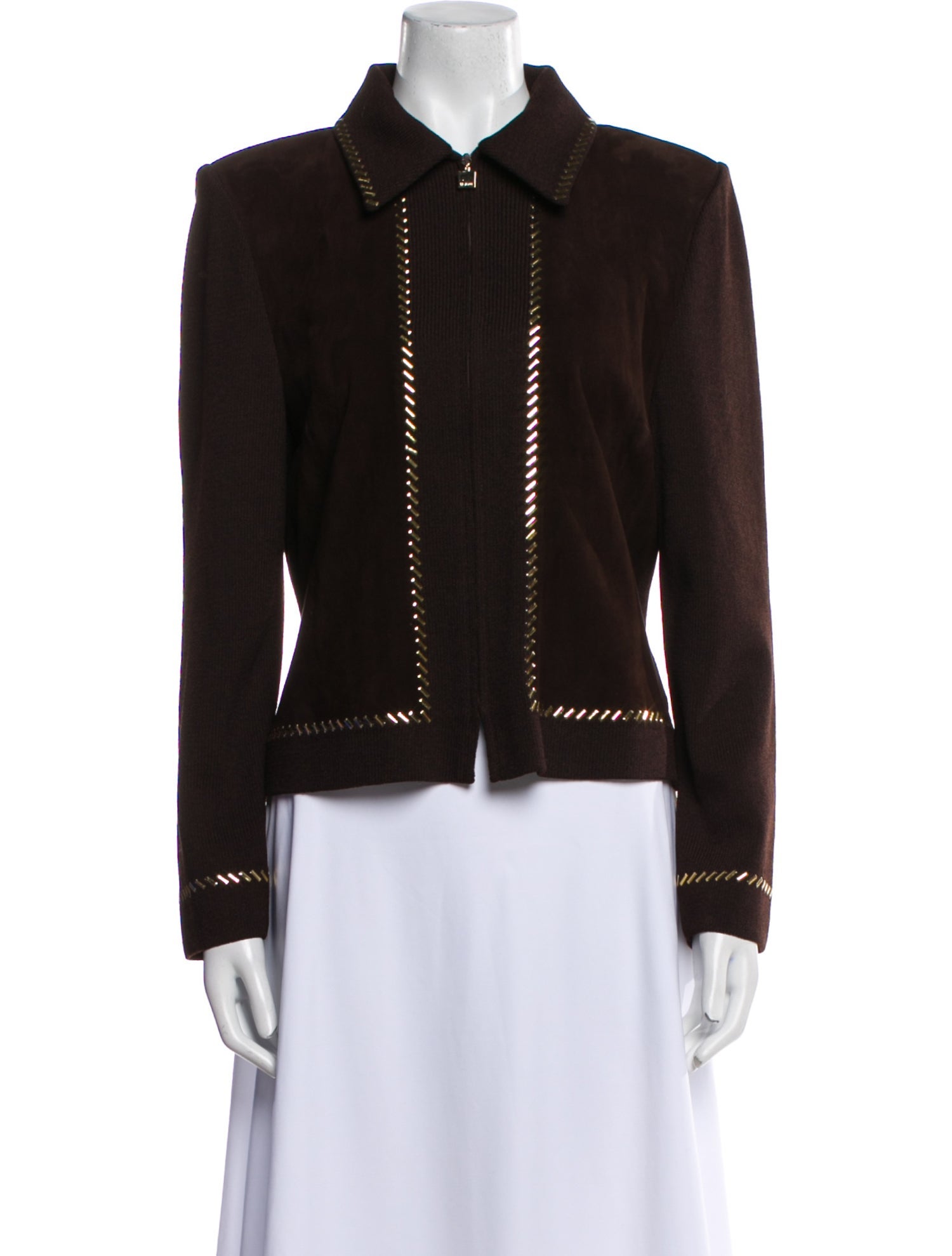 St. John Collection Suede Evening Jacket