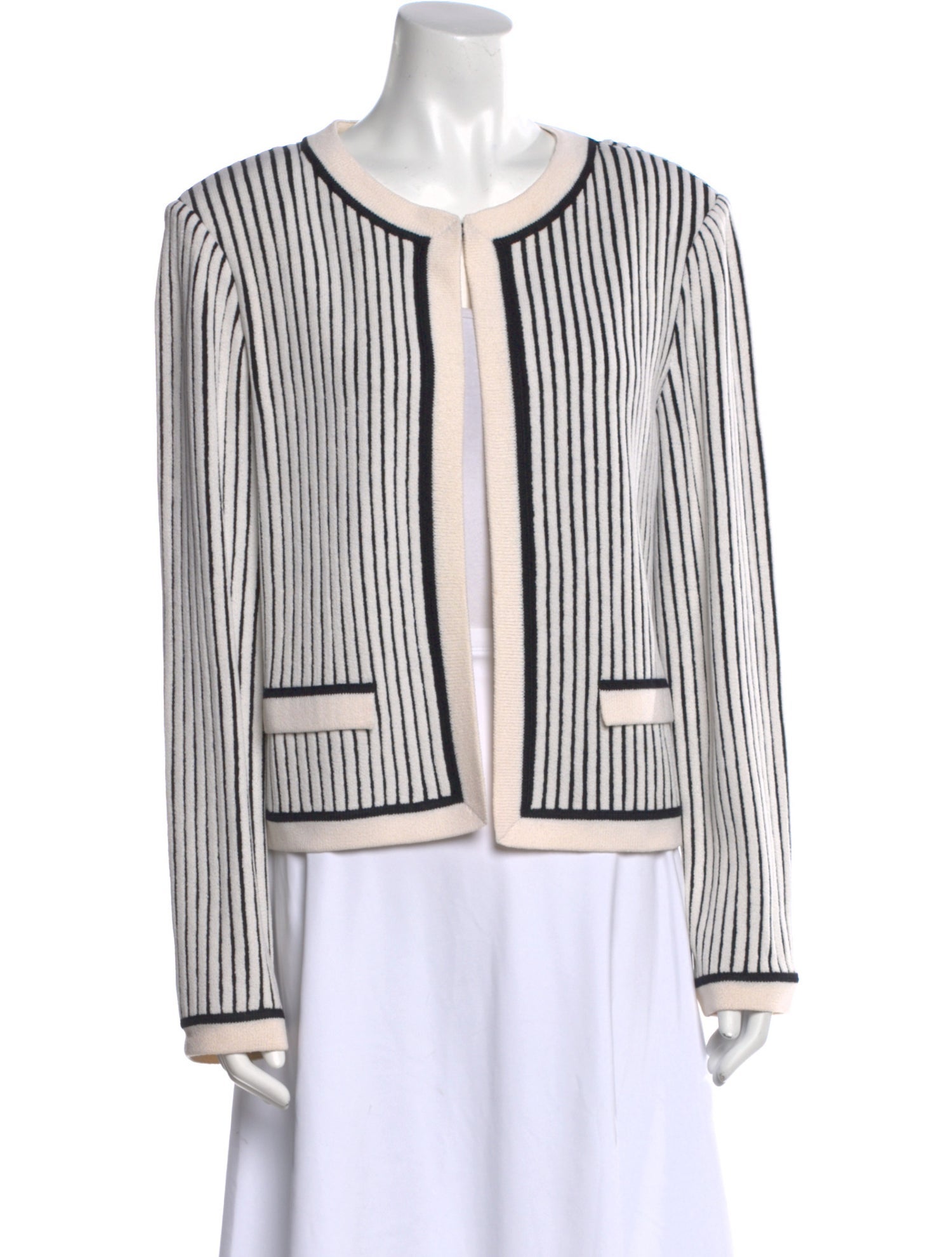 St. John Collection Wool Striped Sweater