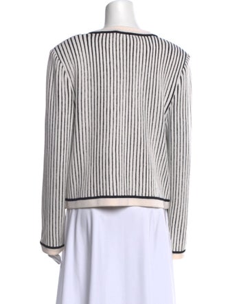 St. John Collection Wool Striped Sweater