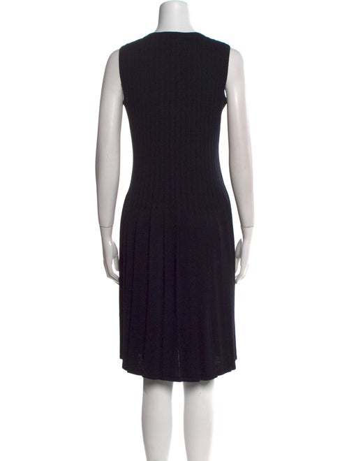 St. John Collection V-Neck Knee-Length Dress