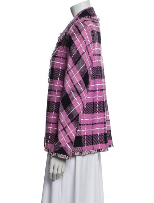 St. John Collection Plaid Print Jacket
