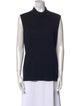 St. John Collection Wool Mock Neck Top