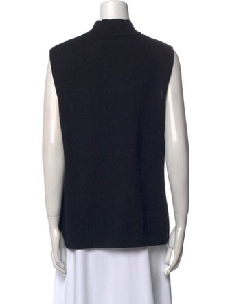St. John Collection Wool Mock Neck Top