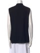 St. John Collection Wool Mock Neck Top