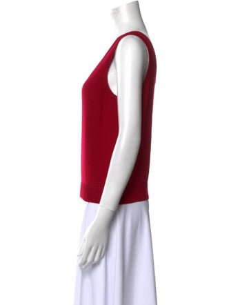 St. John Collection Wool Scoop Neck Top