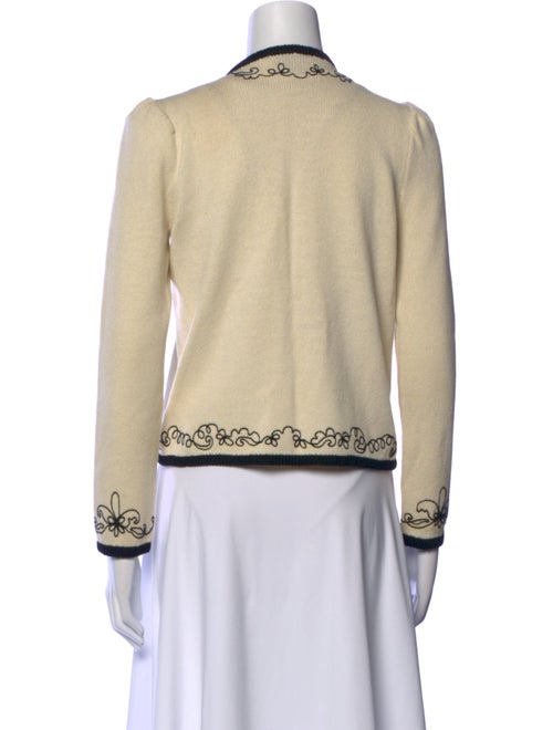 St. John Collection Wool Colorblock Pattern Sweater