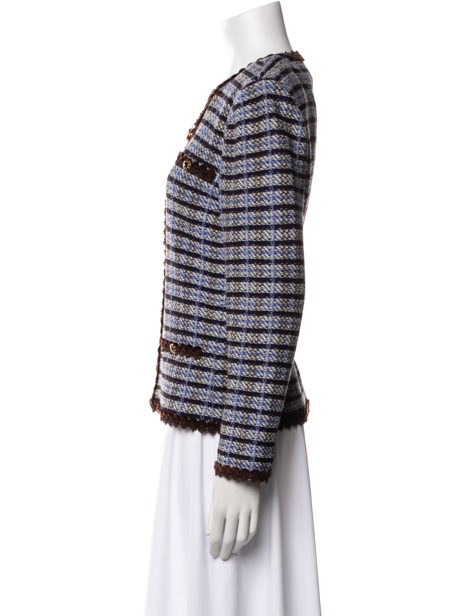 St. John Collection Wool Striped Jacket