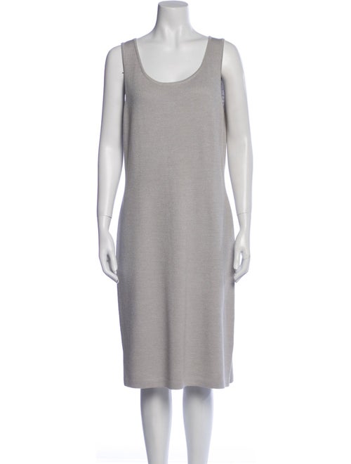 St. John Collection Scoop Neck Knee-Length Dress