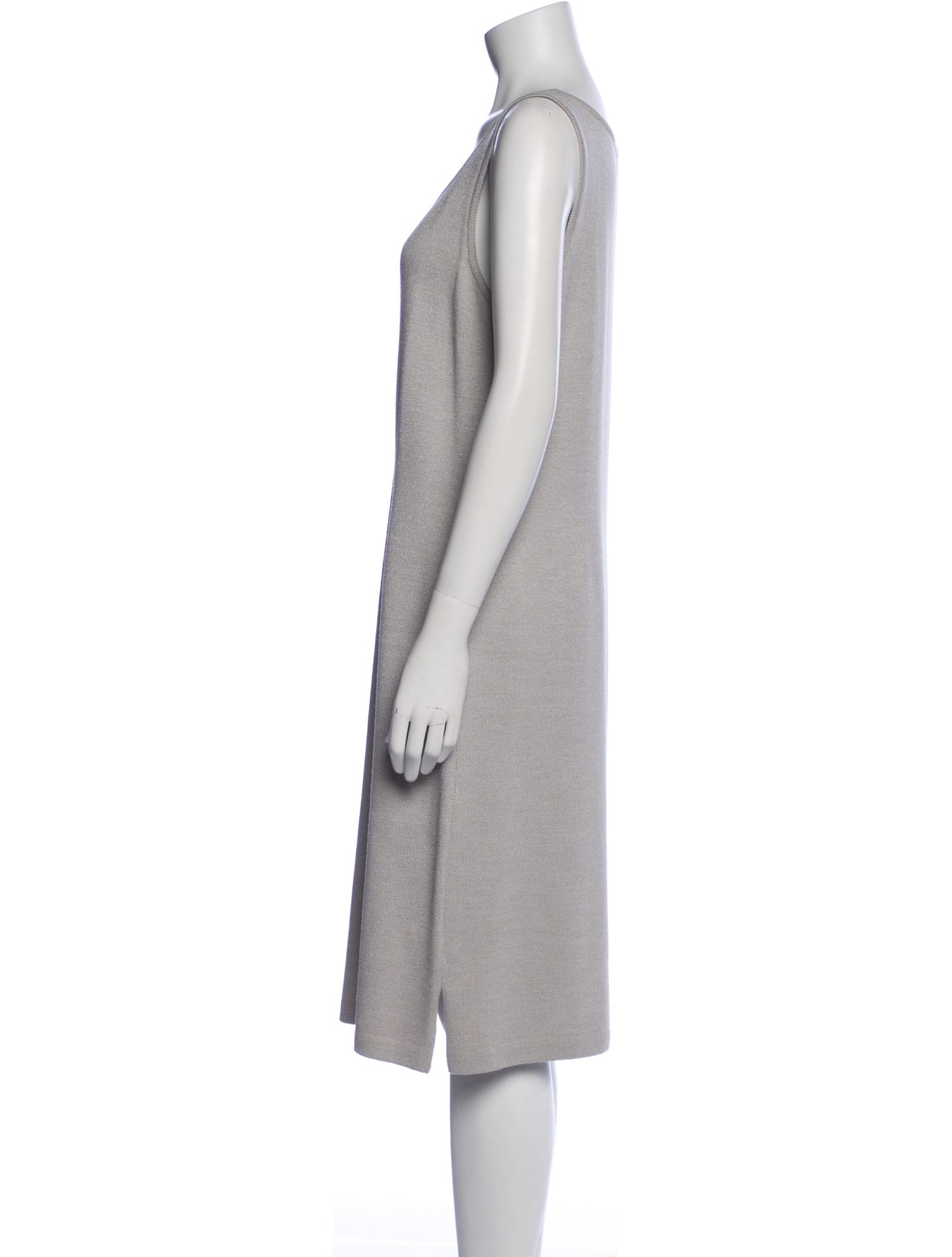 St. John Collection Scoop Neck Knee-Length Dress