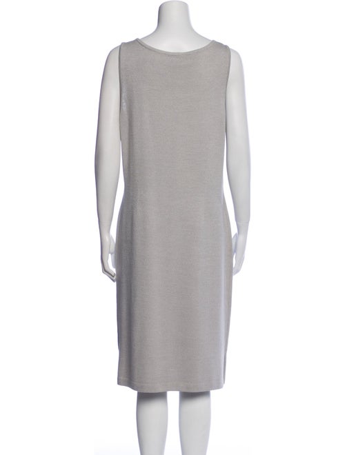 St. John Collection Scoop Neck Knee-Length Dress