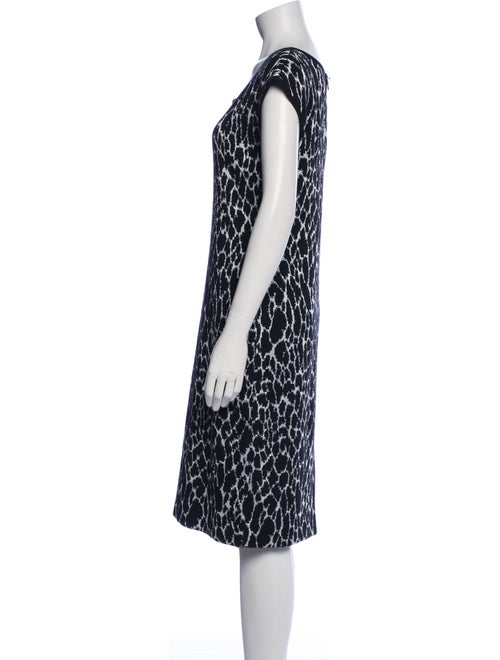 St. John Collection Printed Knee-Length Dress