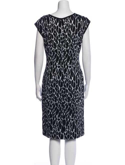 St. John Collection Printed Knee-Length Dress