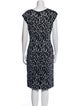 St. John Collection Printed Knee-Length Dress
