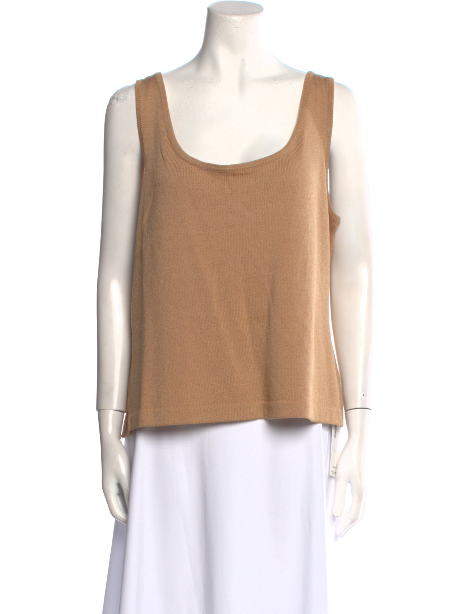 St. John Collection Wool Scoop Neck Top
