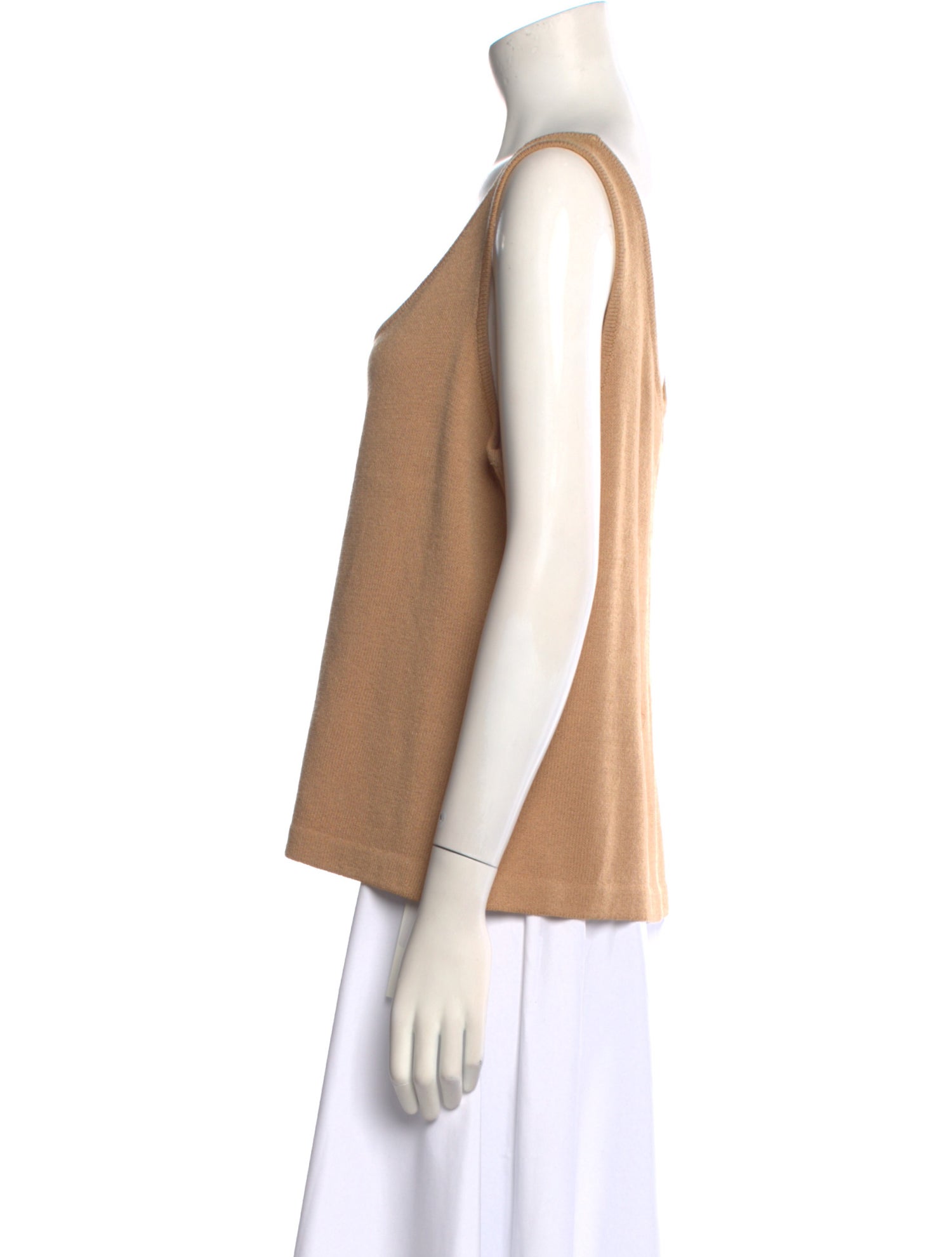 St. John Collection Wool Scoop Neck Top