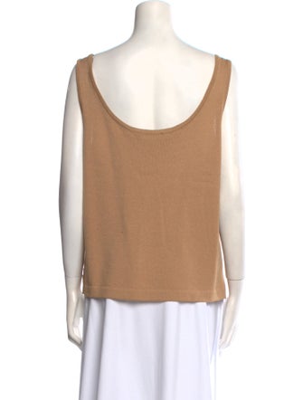 St. John Collection Wool Scoop Neck Top