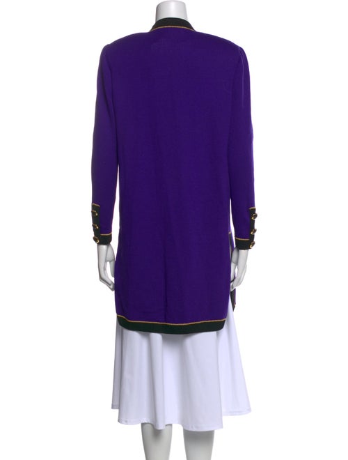 St. John Collection Wool Open Front Sweater