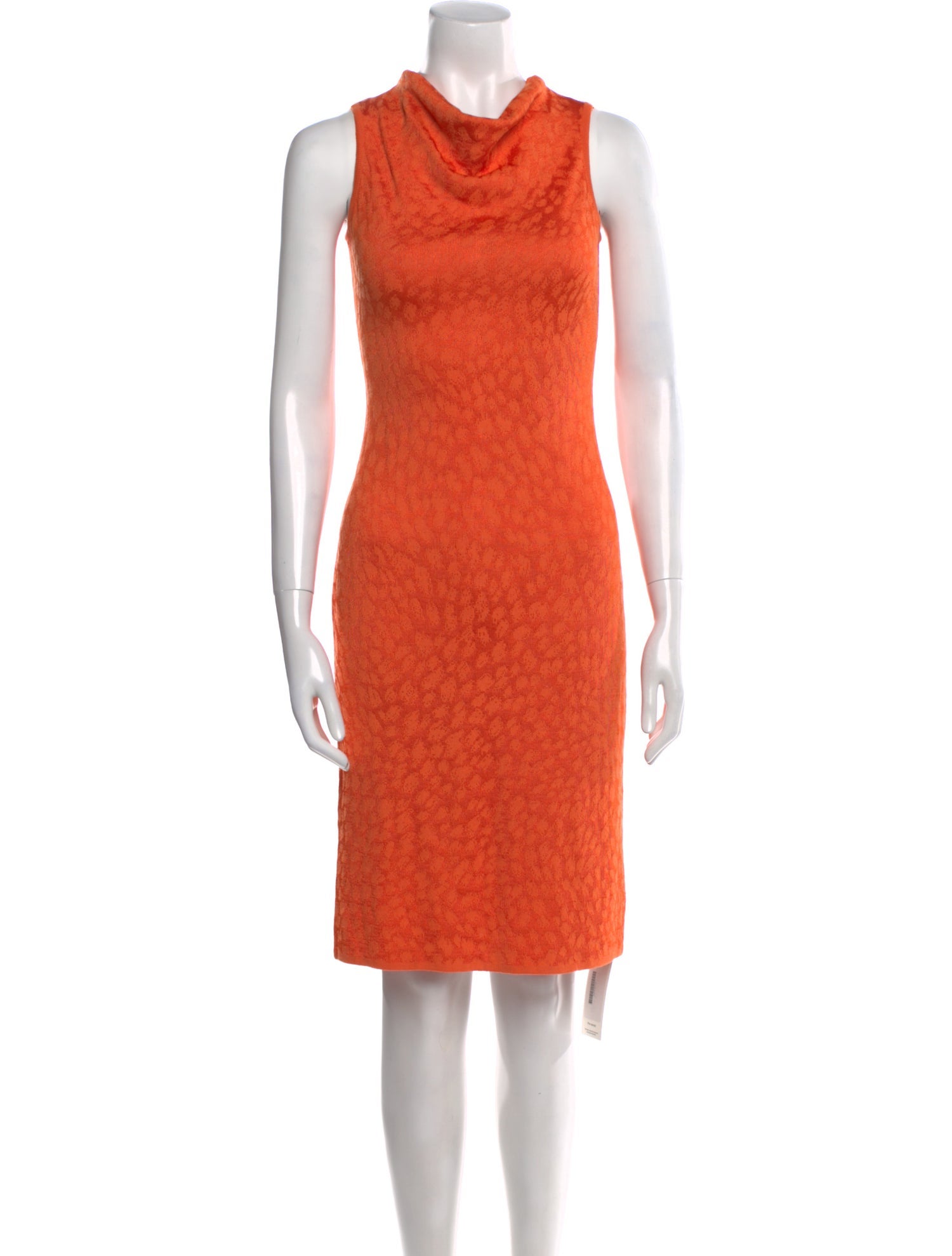St. John Collection Cowl Neck Knee-Length Dress