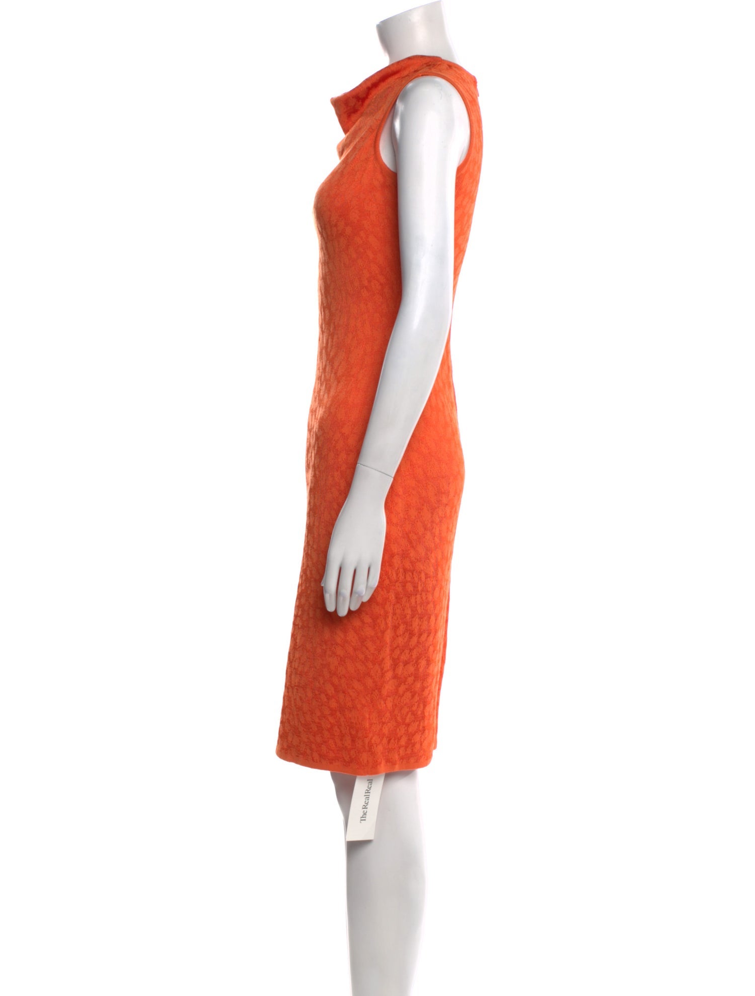 St. John Collection Cowl Neck Knee-Length Dress