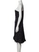 St. John Collection Polka Dot Print Ruffle Embellishment Skirt Set