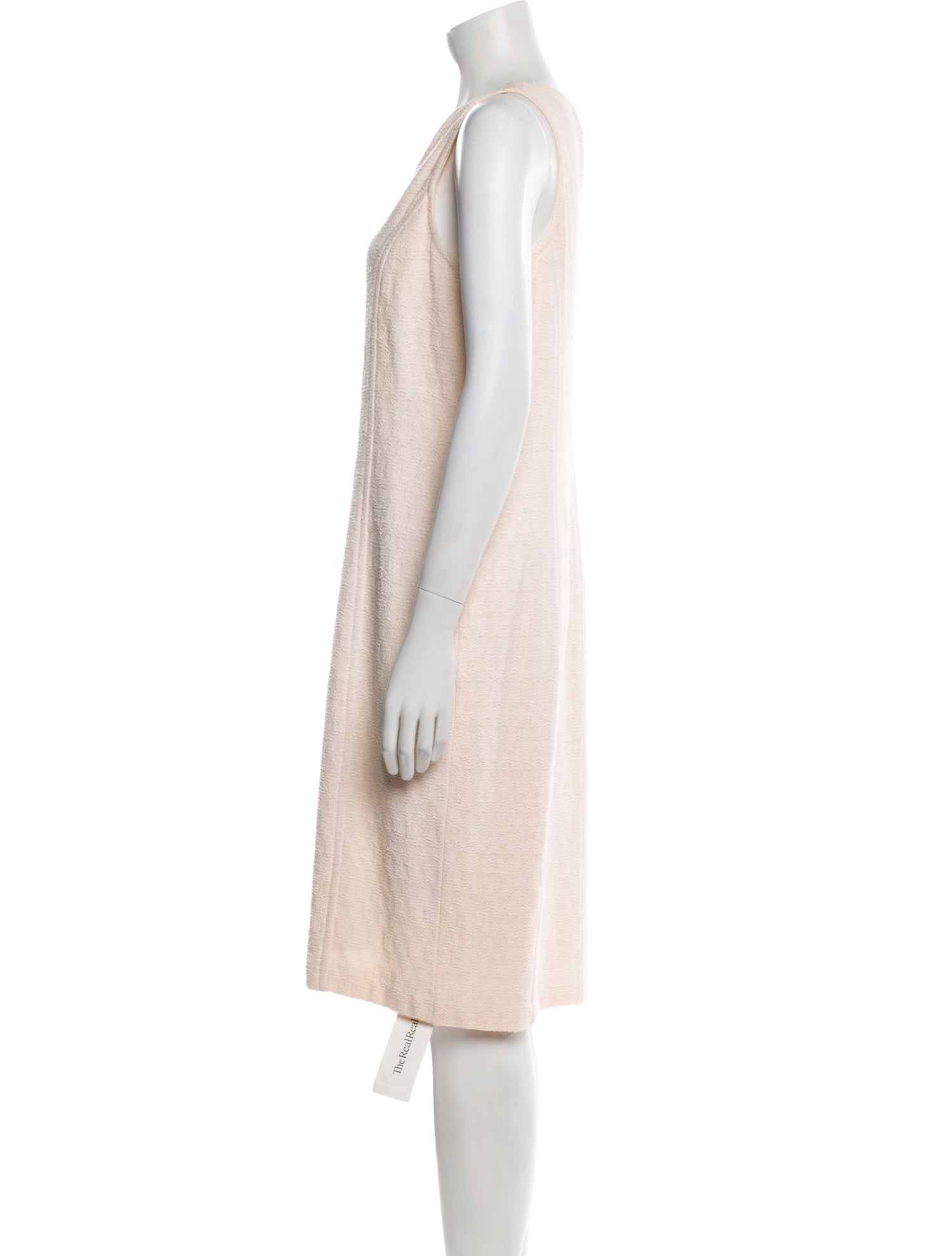 St. John Collection V-Neck Knee-Length Dress