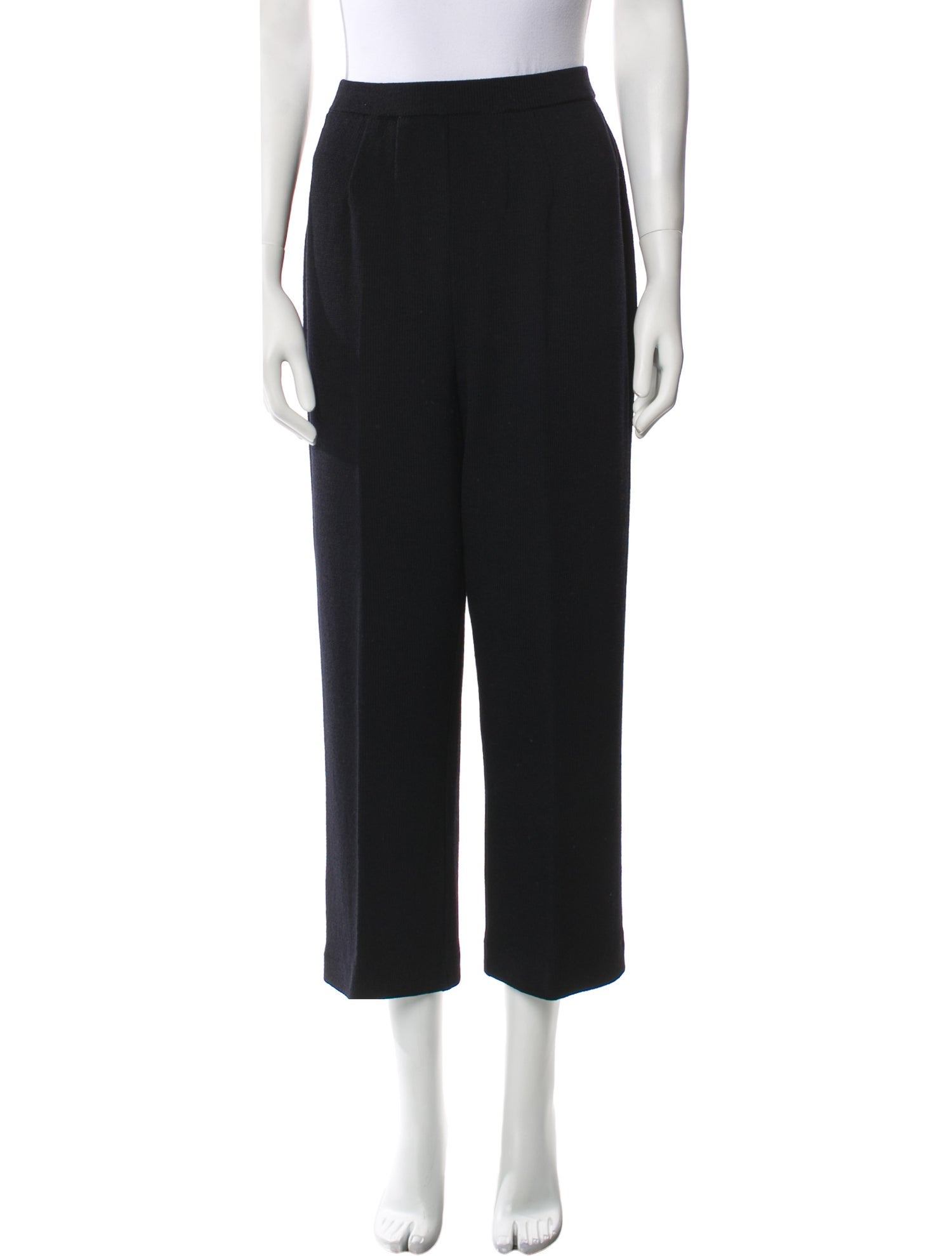 St. John Collection Wool Wide Leg Pants