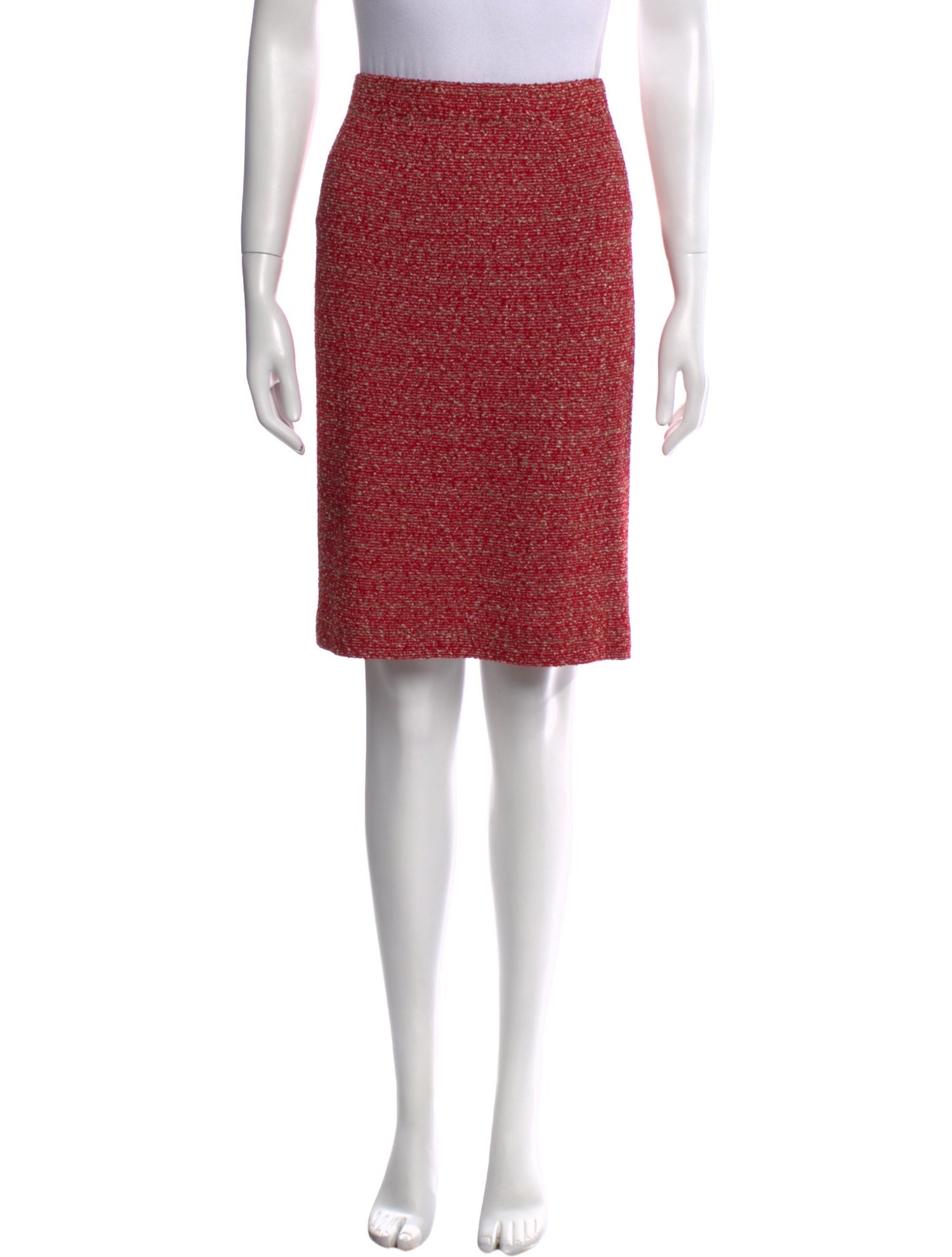 St. John Collection Glitter Accents Knee-Length Skirt