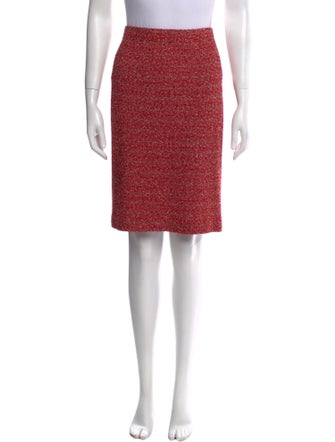 St. John Collection Glitter Accents Knee-Length Skirt