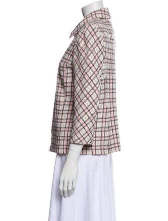 St. John Collection Plaid Print Jacket
