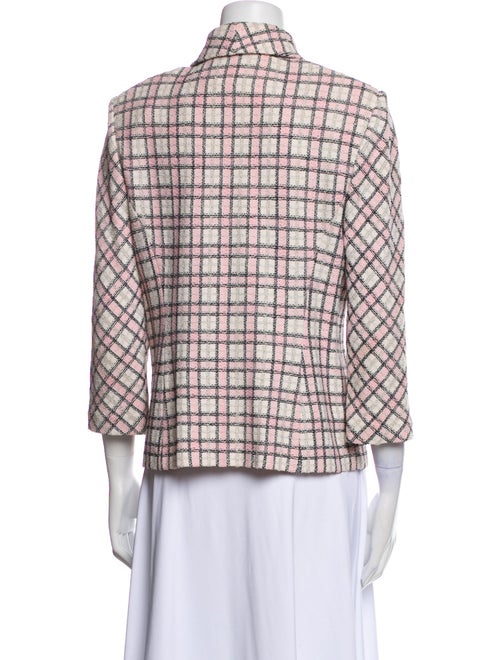 St. John Collection Plaid Print Jacket