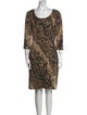 St. John Collection Wool Knee-Length Dress