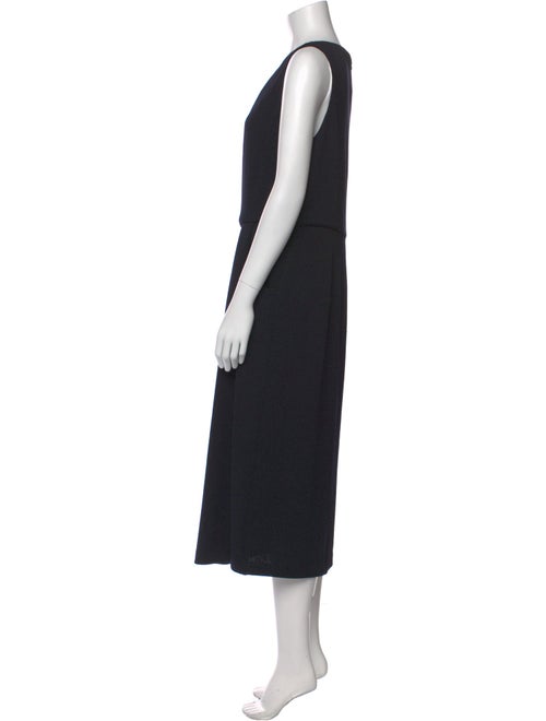 St. John Collection Scoop Neck Midi Length Dress
