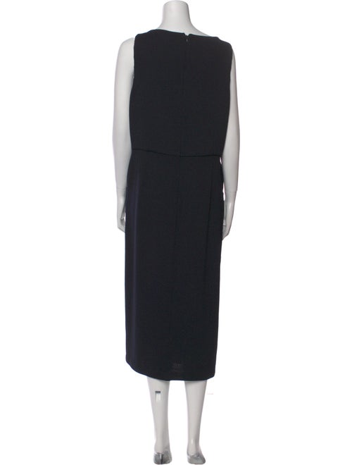 St. John Collection Scoop Neck Midi Length Dress