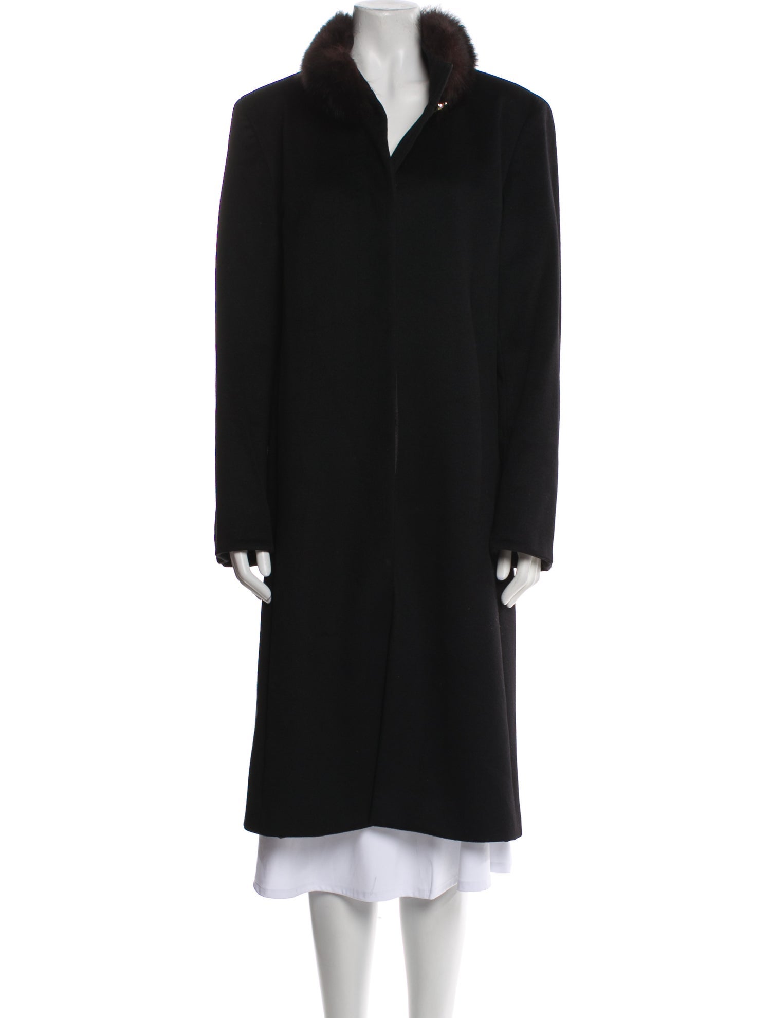 St. John Collection Virgin Wool Fur Coat