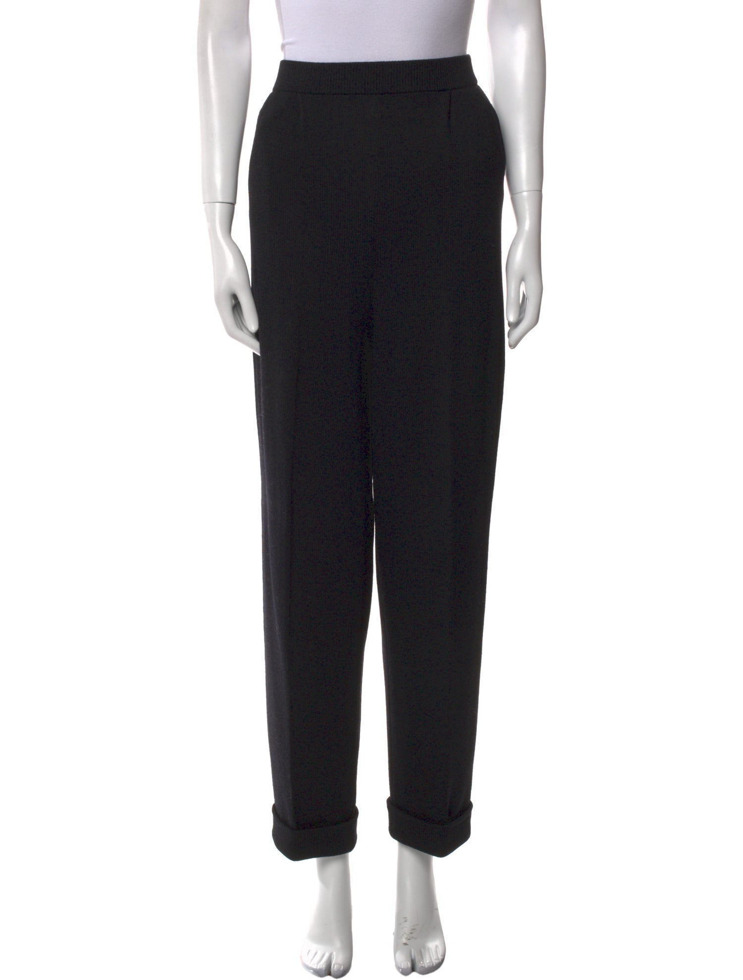 St. John Collection Wool Straight Leg Pants