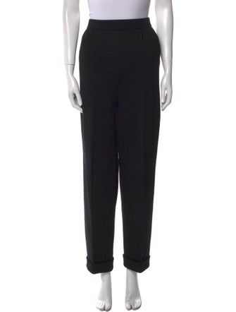 St. John Collection Wool Straight Leg Pants