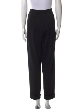 St. John Collection Wool Straight Leg Pants