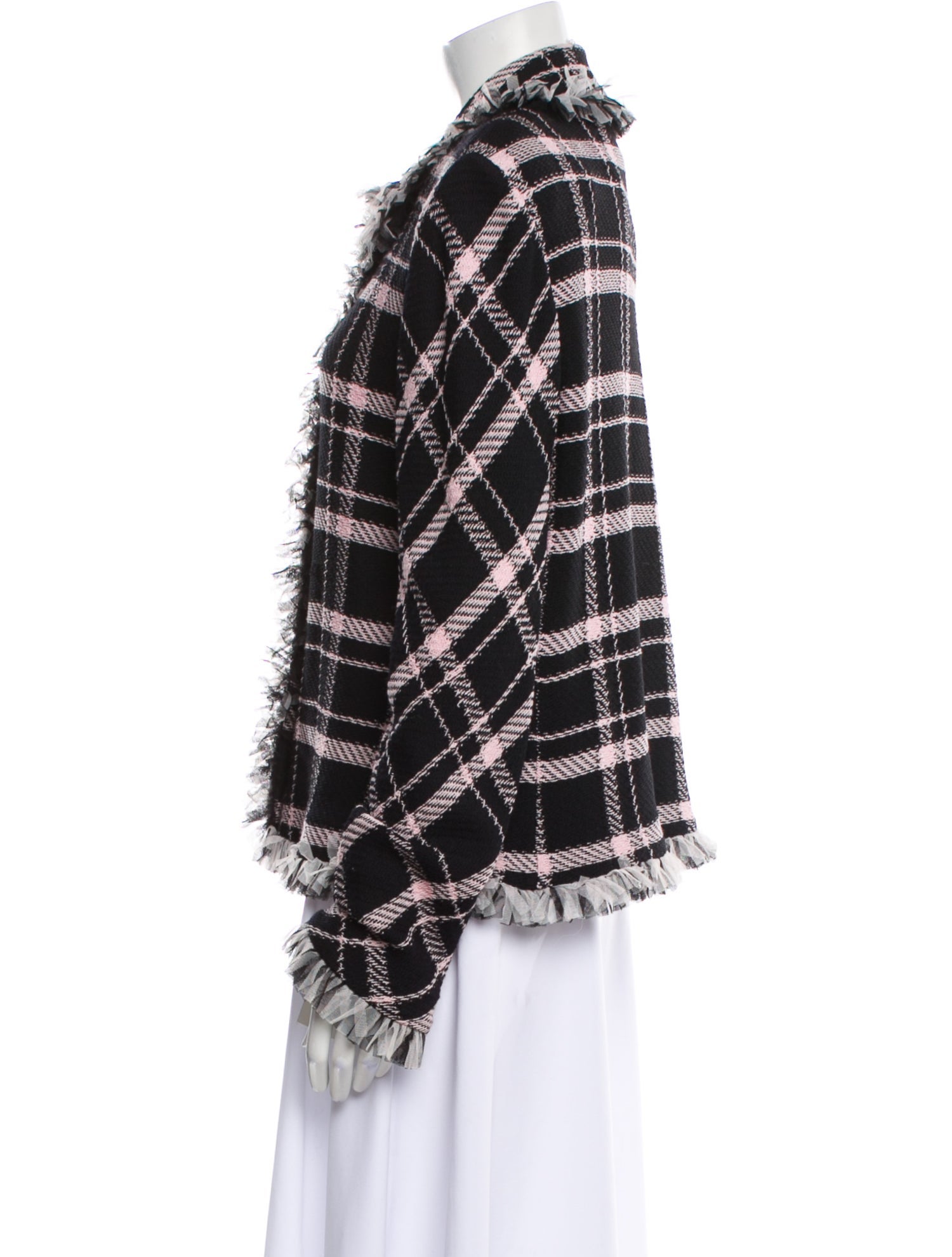 St. John Collection Plaid Print Blazer