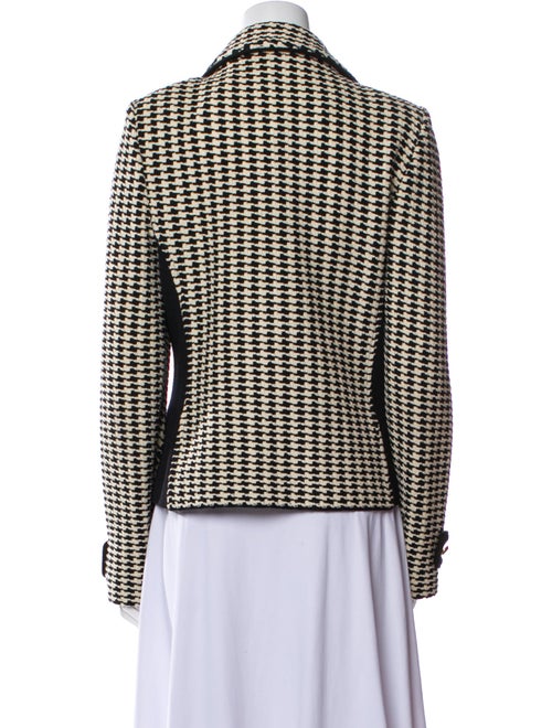 St. John Collection Wool Houndstooth Print Blazer