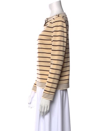 St. John Collection Wool Striped Top
