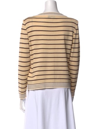 St. John Collection Wool Striped Top