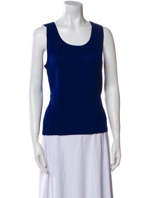 St. John Collection Wool Scoop Neck Top