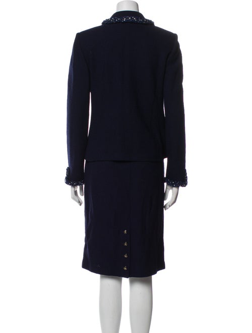 St. John Collection Ruffle Embellishment Skirt Set