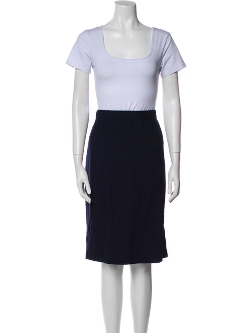 St. John Collection Ruffle Embellishment Skirt Set